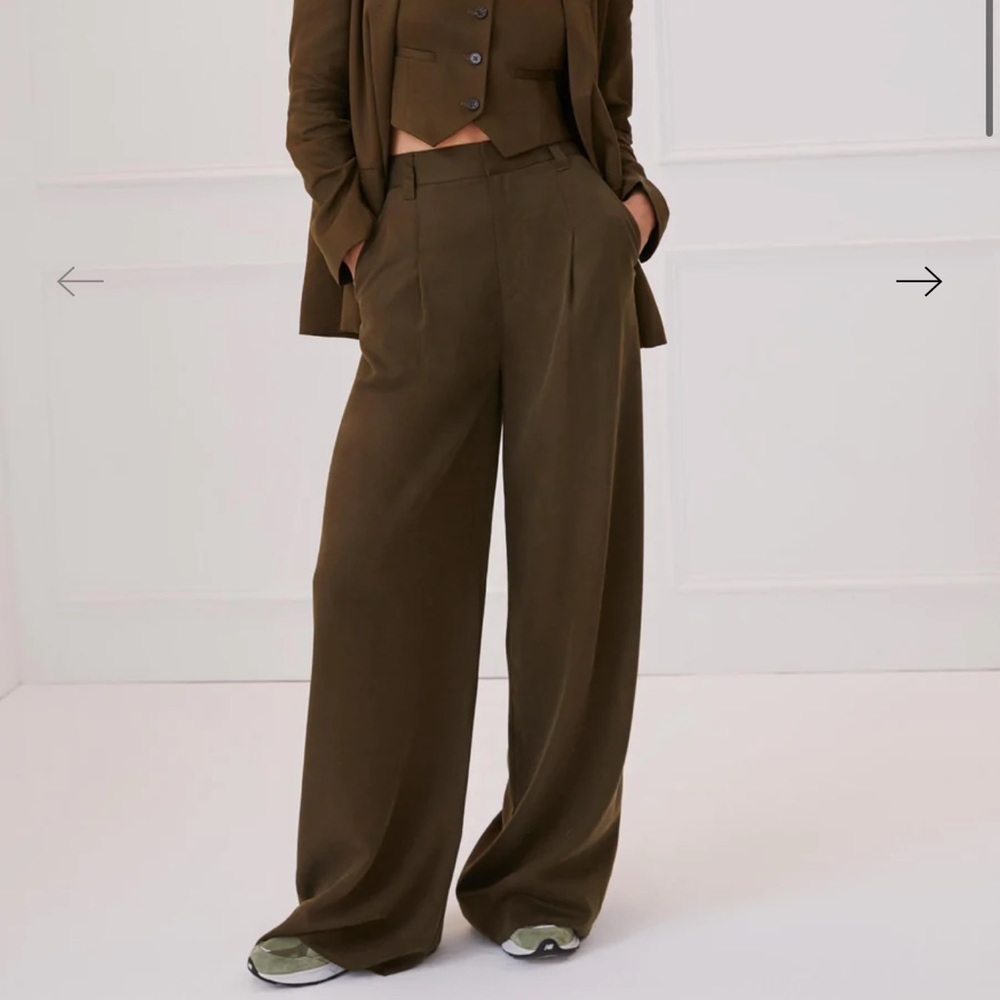Something Navy Wide Leg Trousers